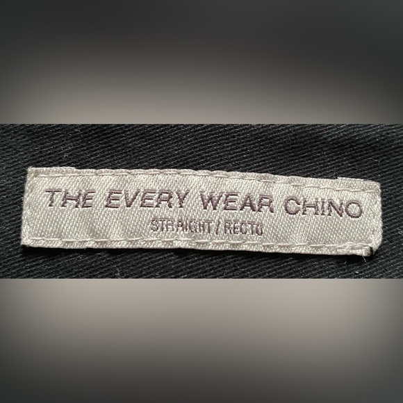 GOODFELLOW & CO The every where chino straight black NEW size 40X32L - Picture 3 of 13